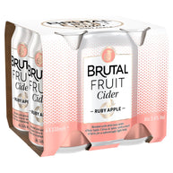 Brutal Fruit Ruby Apple Cider 24 x 330ml Cans - NEW
