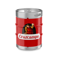 Cruzcampo Cerveza Lager keg - 50L (88 Pints)