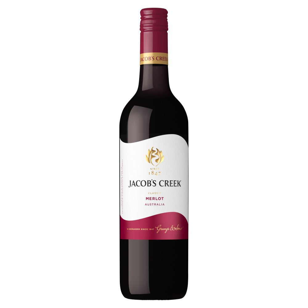 Buy Jacob's Creek Merlot Red Wine 75cl Online 365 Drinks