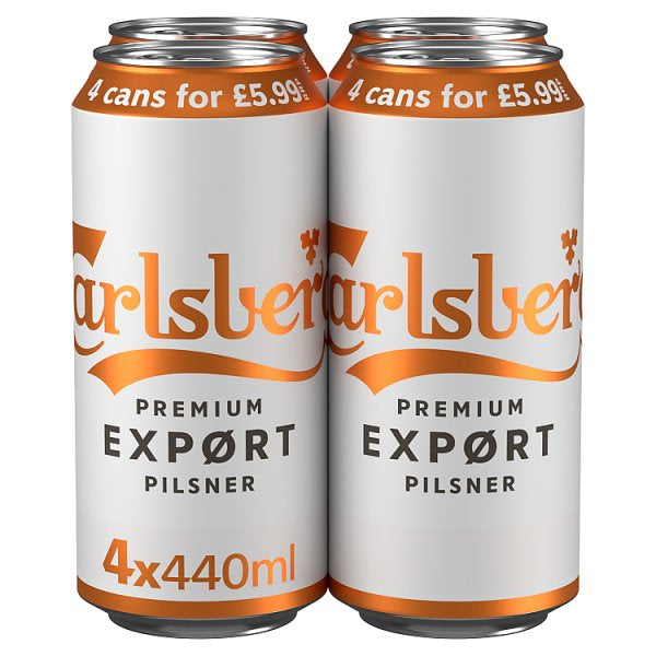 Buy Carlsberg Export Lager Beer 24 x 440ml Cans PMP Online