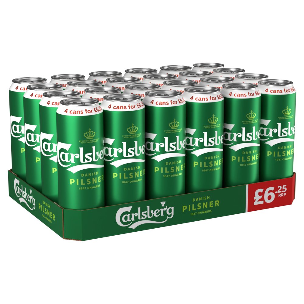 Buy Carlsberg Danish Pilsner Lager Beer 24x568ml Can (PMP) Online