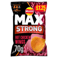 Walkers Max Strong Hot Chicken Wings Crisps £1.25 PM 15x70g