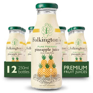 Folkingtons Pure Pressed Pineapple Juice 12 x 250ml