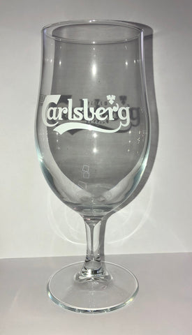 Carlsberg Unfiltered Stemmed Lager Pint Glass