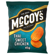 The Real McCoy's Ridge Cut Thai Sweet Chicken Potato Crisps 26x45g