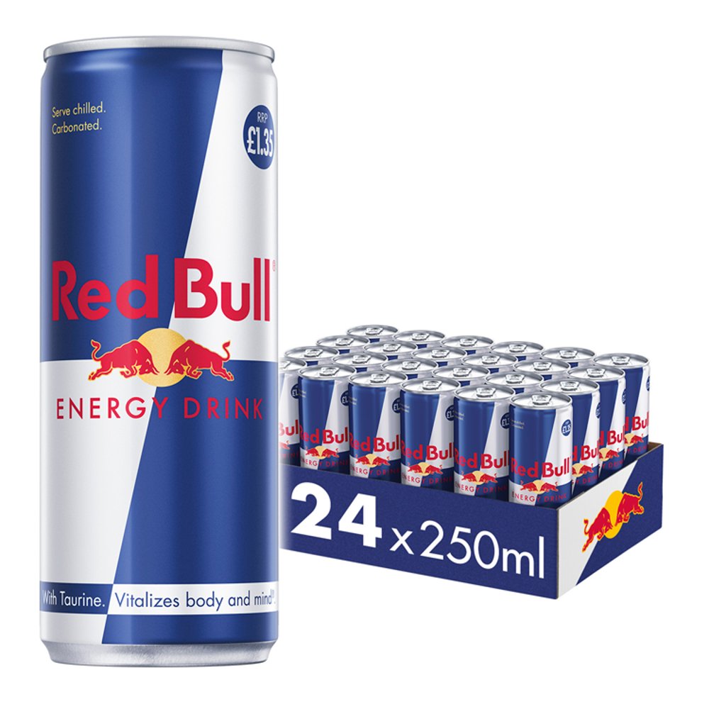 Buy Red Bull Energy Drink PM £1.45 - 24 x250ml Online - 365 Drinks