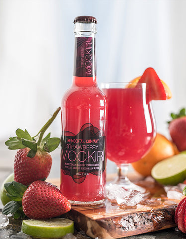The Mocktail Company Strawberry Mockiri, 275ml Bottles - Non-Alcoholic Daiquiri Sparkling Drink