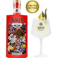 Agnes Arber Rhubarb Gin 70cl with Gin Glass - Limited Edition Set - 70cl - Bottle