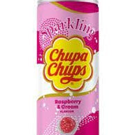 Chupa Chups Sparkling Raspberry & Cream Flavour Soda 25CL
