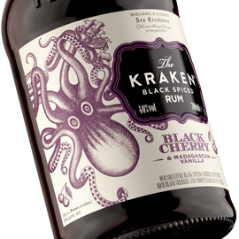 The Kraken Black Cherry & Madagascan Vanilla Black Spiced Rum 70cl