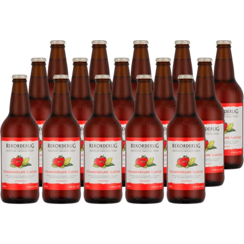 Rekorderlig Strawberry & Lime Cider Bottles 15 x 500ml