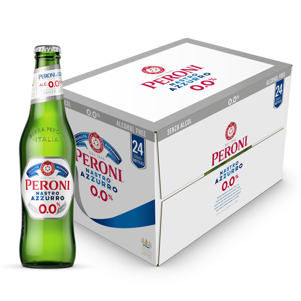 Peroni Botle Buy Peroni Nastro Azzurro 0.0% Alcohol Free Beer Bottle 24 x 330ml ...