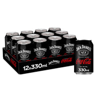 Jack Daniel's and Coca-Cola 12 x 330ml cans