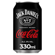 Jack Daniel's and Coca-Cola 12 x 330ml cans