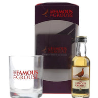 Famous Grouse Glass & Miniature Set