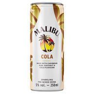 Malibu Pre-Mixed Sparkling Cola Rum Drink 12 x 250ml