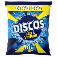 Discos Salt & Vinegar Grab Bag Crisps 28 x 50g