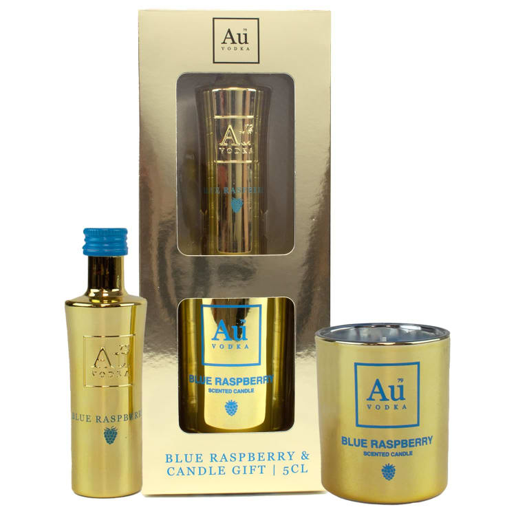 Blue Raspberry Gifts Buy AU Blue Raspberry Vodka & Candle Gift Set Online - 365 Drinks