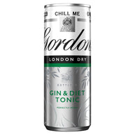 Gordon's Gin & Diet Tonic 12 x 250ml PMP £2.19