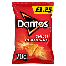 Doritos Crisps Chilli Heatwave Tortilla Chips PM£1.25 15x70g