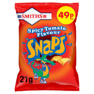 Smiths Snaps Spicy Tomato Snacks Crisps 30 x 21g, 49p PMP