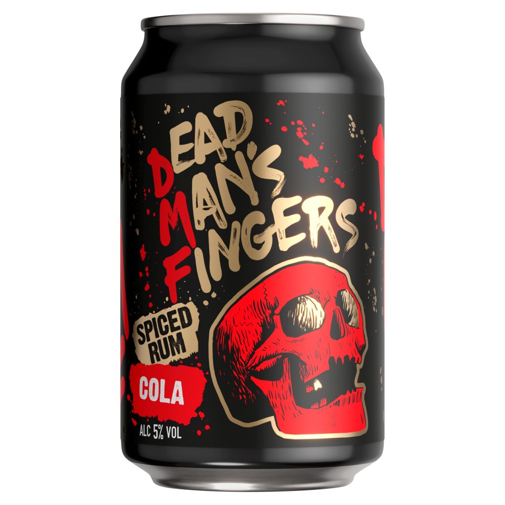 Dead Man's Fingers Spiced Rum & Cola 12 x 330ml