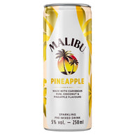 Malibu Pre-Mixed Sparkling Pineapple Rum Drink 12 x 250ml