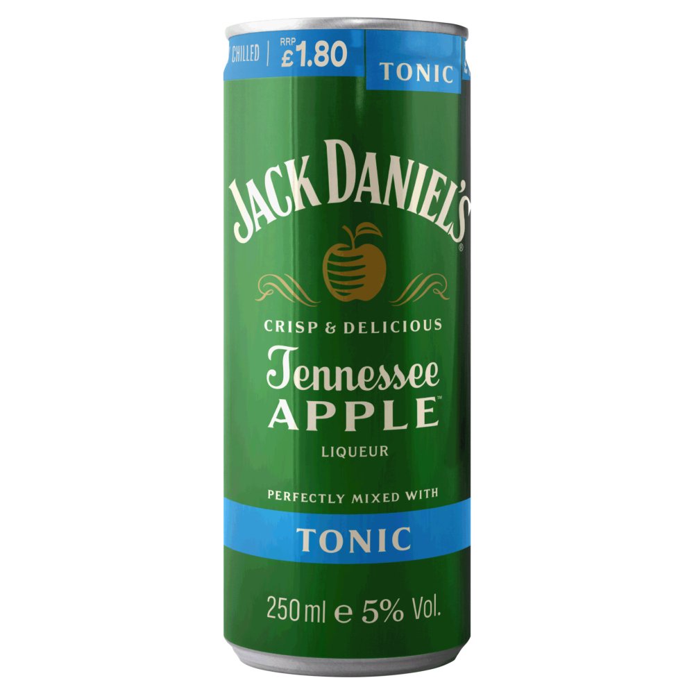 Jack Daniel's Tennessee Apple & Tonic 12 x 250ml PMP £1.80