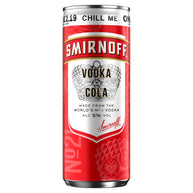 Smirnoff No.21 Vodka and Cola Ready to Drink Premix Can 12 x 250ml PMP £2.19