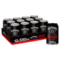Jack Daniel's and Coca-Cola Zero 12 x 330ml