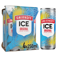 Smirnoff Ice Original Vodka Mixed Drink Can 4% 24x250ml