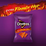 Doritos Extra Flamin' Hot Sharing Bag Crisps PM£1.25 15x70g