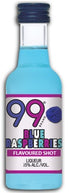 99 Blue Raspberry Sour Schnapps 10 x 5cl Miniature - Full Pack