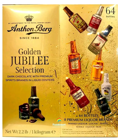 Anthon Berg Liqueur Filled Dark Chocolate Gift Box - Pack of 64