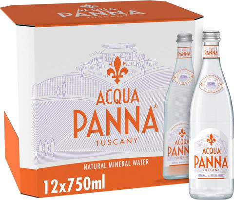 Acqua Panna Still Mineral Water 12 x 750ml Glass Bottle