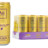 Au Vodka Black Grape Ready To Drink Pre-Mixed Cans 12x 330ml