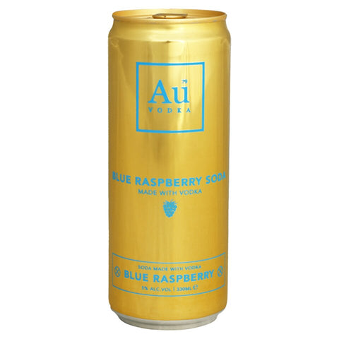 AU Vodka Blue Raspberry Pre-Mixed Cans 1x330ml