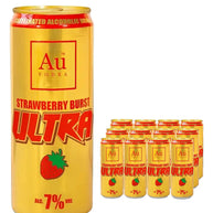 Au Vodka Ultra Strawberry Burst Caffeine Premixed Drink 12 x 500 ml