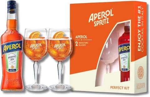 Aperol Spritz Gift Pack Including Aperol 70cl and 2 Aperol Spritz Glasses