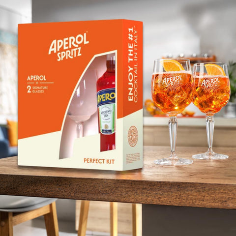 Aperol Spritz Gift Pack Including Aperol 70cl and 2 Aperol Spritz Glasses