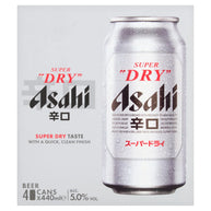Asahi Super Dry Lager Beer 24 x 440ml Cans