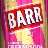 Barr American Cream Soda Zero Sugar Sparkling Soft Drink 24 x 330ml