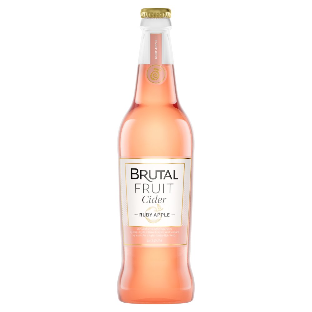 Buy Brutal Fruit Ruby Apple Cider 12 x 500ml Bottles NEW Online 365