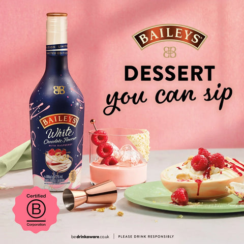 Baileys White Chocolate With Raspberry 50cl - Limited Edition