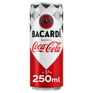 Bacardi & Coca-Cola 12 x 250ml Pre-Mixed Cans