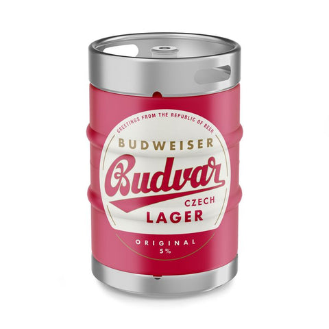 Budweiser Budvar Original Lager Keg - 50 Lt / 11Gall / 88 Pints