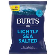 Burts Lightly Sea Salted Hand Cooked British Potato Chips 10 x 150g