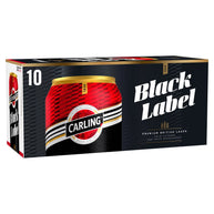 Carling Black Label Lager Beer 10 x 440ml Cans - NEW
