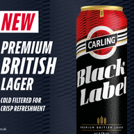 Carling Black Label Lager Beer 10 x 440ml Cans - NEW