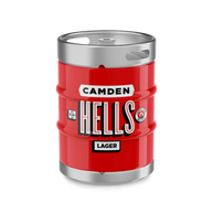 Camden Hells Keg - 50lt / 88 Pints / 11 Gall